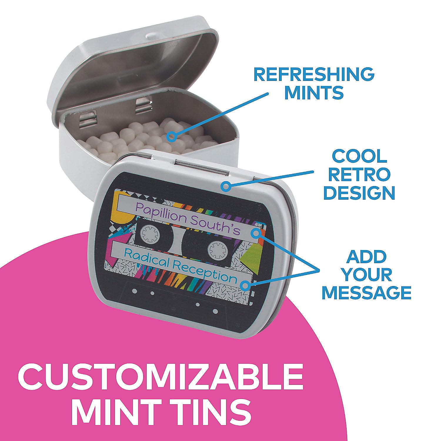 Amazon.com : Personalized 80's Mint Tins - Edibles - 24 Pieces